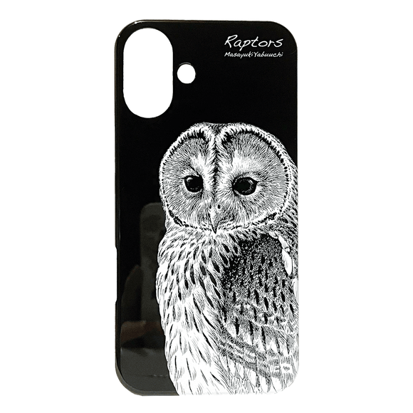iPhone16plusケース・フクロウ