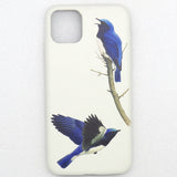 iP11ProMaxPU革背面ケース・オオルリ