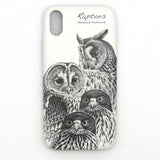 iPXRPU革背面ケース・Raptorsフクロウ3種